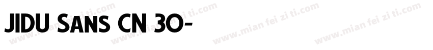 JIDU Sans CN 30字体转换